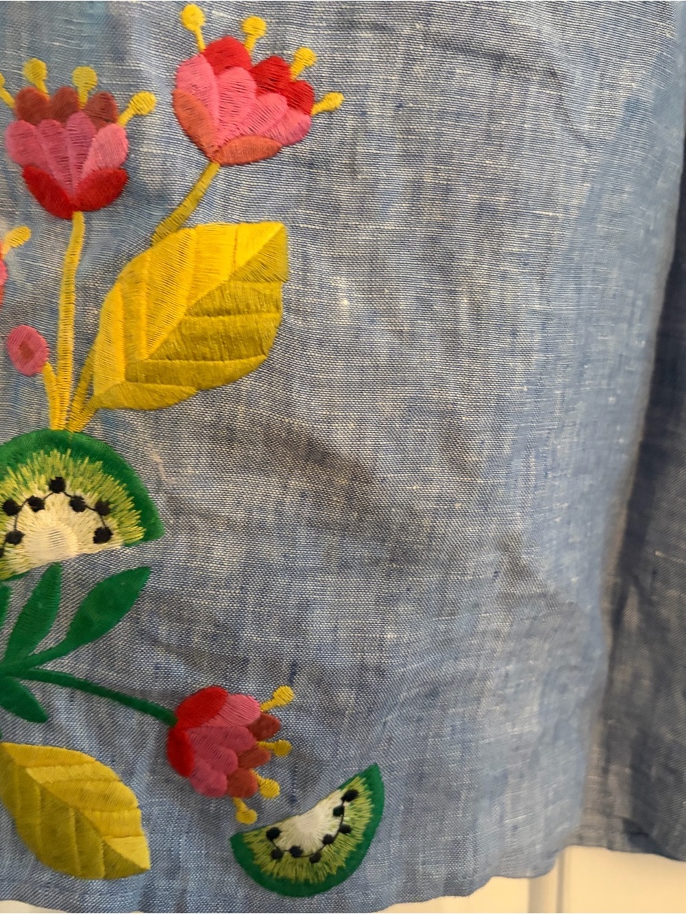 Boden embroidered linen dress like new! - Picture 4 of 4